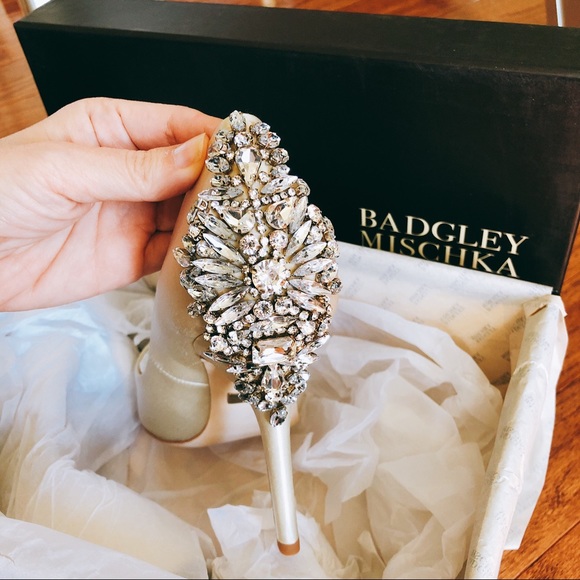 BADGLEY MISCHKA NILLA EMBELLISHED HEEL SHOE - Picture 7 of 8